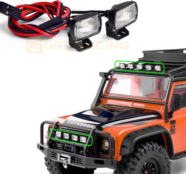 Grc Quadratische Led-leuchten Scheinwerfer Suchscheinwerfer Rücklicht, Zubehör - Bild 1