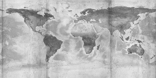 Komar Fototapete Vlies Concrete World in Grau, Breite: 500 cm, Höhe: 250 cm - Bild 1
