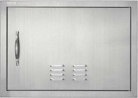 VEVOR Grill-Zugangstür aus Edelstahl für Grillinsel und Außenküche, B/H: 61 x 43,2 cm - Bild 1