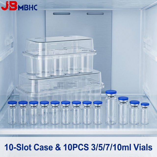 JBMBHC Glas-Leerfläschchen für Injektionen, 10 Stück, 3/5/7/10ml - Bild 1