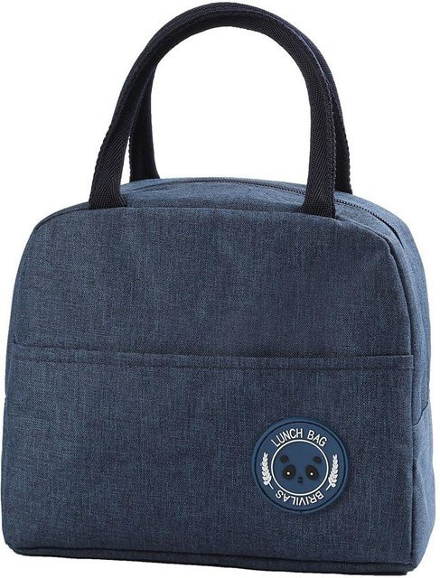 TOMTOP JMS Thermo-Kühltasche dunkelblau, tragbare 6-Liter-Isoliertasche, wasserdicht und auslaufsicher - Bild 1