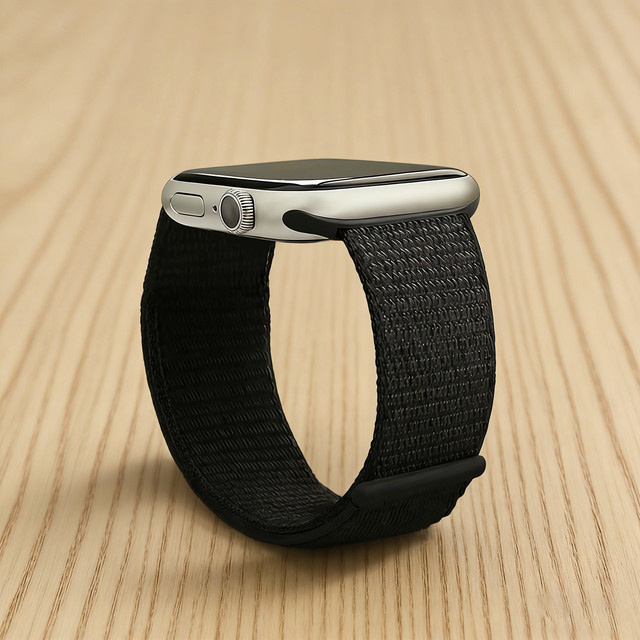 I LOVE LUO Uhrenarmband Nylon, Schwarz, Unisex - Bild 1