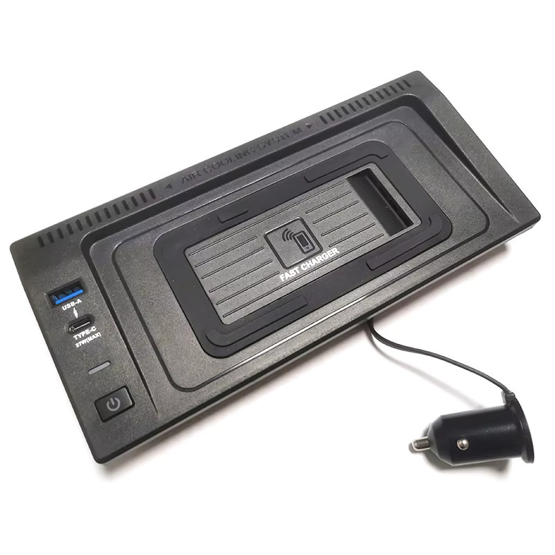 Carinway 15W Wireless Auto-Ladegerät für BMW X5 F15 und X6 F16, Handy-Ladepad in Schwarz - Bild 4