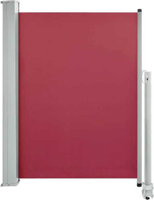 Furnicato Ausziehbare Seitenmarkise aus Polyester in Rot, B: 300 cm, H: 100 cm - Bild 1