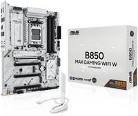Asus B850 MAX GAMING WIFI W Mainboard ATX Socket AM5 AMD B850 Chipsatz DDR5 White mit Wi-Fi und Bluetooth - Bild 1