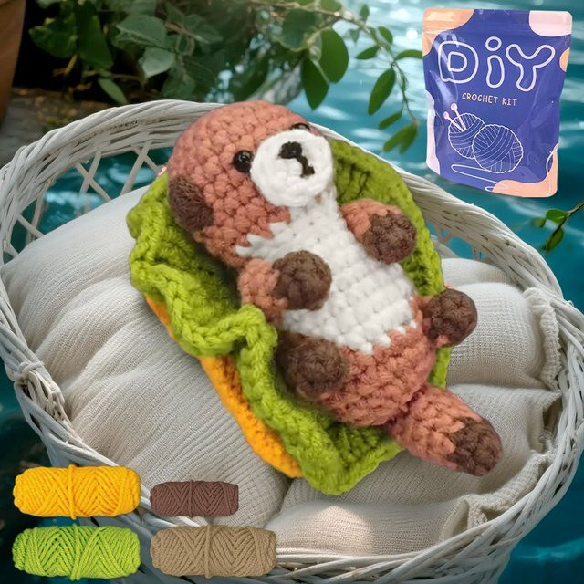 YAMAXIN Otter Häkelnadel DIY-Set für Anfänger in Multicolour - Bild 1