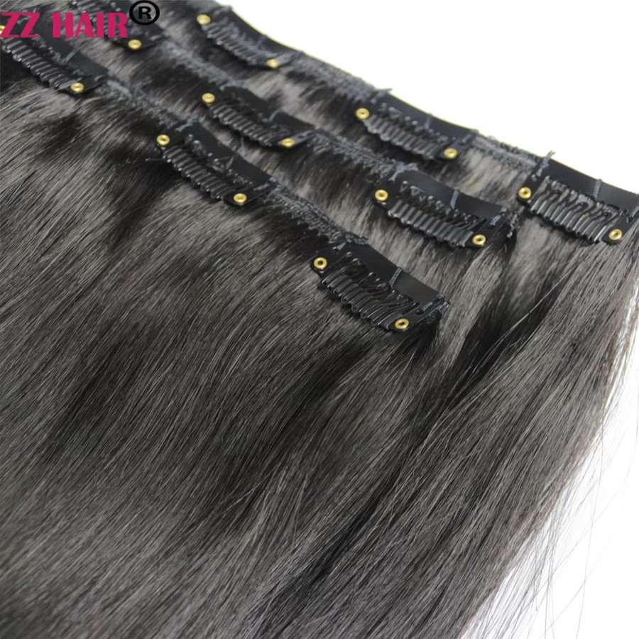 Zzhair Remy Haarverlängerungen Clips-in, 3er Set, 80g-100g, Unisex - Bild 3