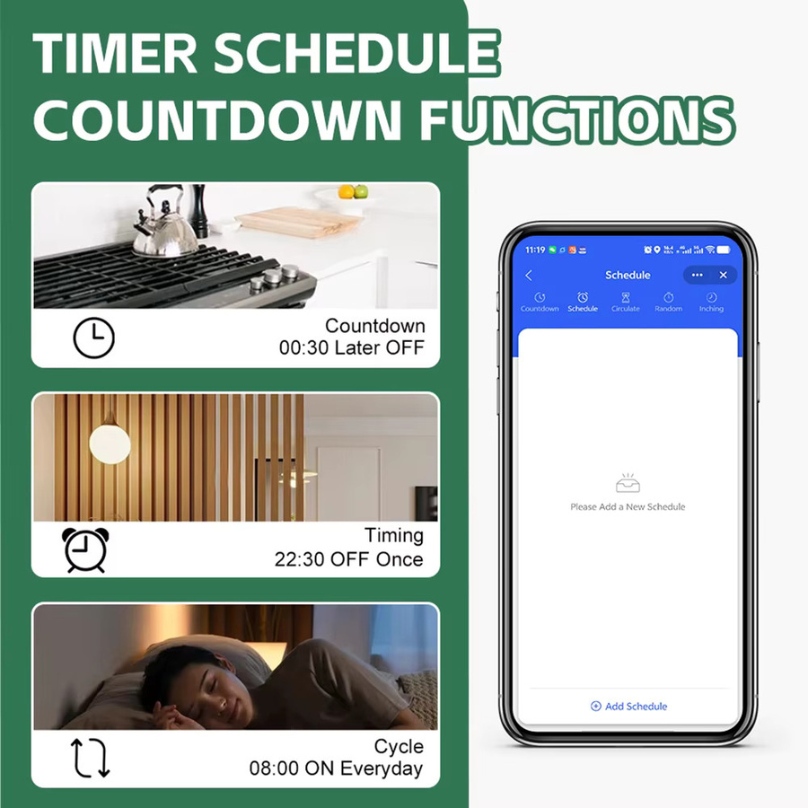 Tuya WiFi Smart Switch Modul für Home Automation, 1-4 Kanäle, 16A Max. Last, Farbe: Weiß, kompatibel mit Tuya oder Smart Life App - Bild 4