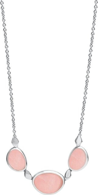Celesta Halskette 925 Silber, rhodiniert, Rosenquarz, Damen, 42+3 cm - Bild 1