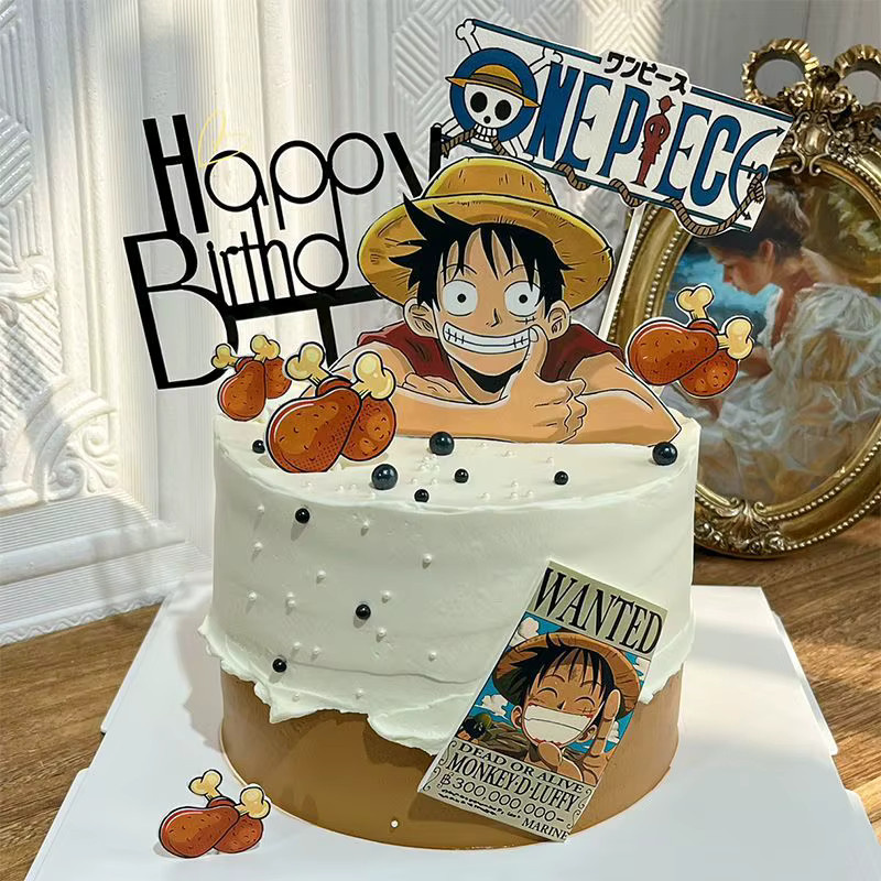 Bandai One Piece Luffy Tortendekoration Piratenschiff Segel - Bild 2