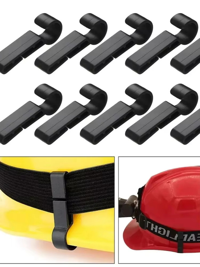 XIWANGFIRE 4er Set Kunststoff Helm Clips für Scheinwerfer und Kopflampen in Schwarz - Bild 7