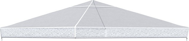 Outsunny Transparente Abdeckplane für Pavillon, wasserdichte und winterfeste Schutzhaube als Ersatzdach, B/H/L: 300 x 80 x 300 cm - Bild 1