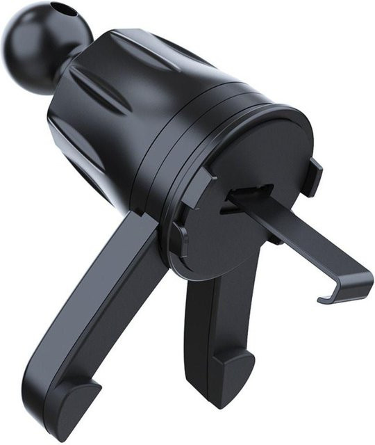 MaxGoods Metall-Handyhalterung für die Auto-Lüftung mit Kugelkopf-Basis und 17mm Clip in Schwarz - Bild 1