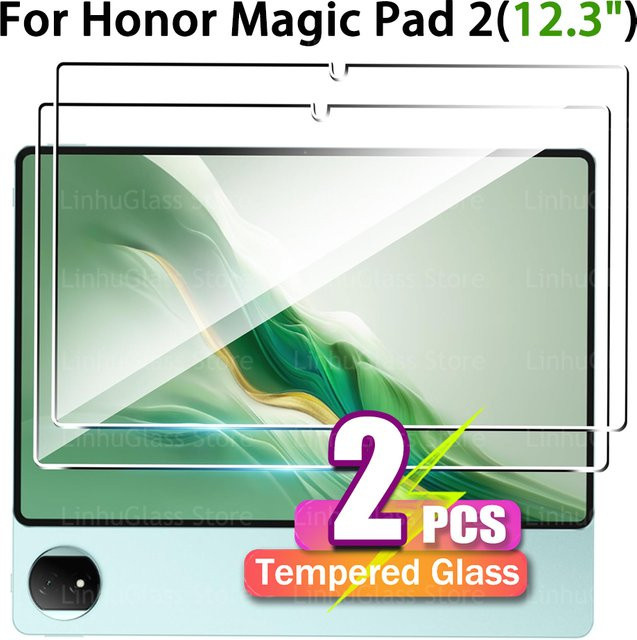 Honor Displayschutzfolie aus gehärtetem Glas für Magic Pad 2 (12,3 Zoll), transparent, 9H Härtegrad, kratzfest und anti-fingerabdruck - Bild 1