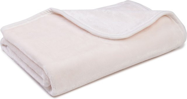GÖZZE Kinder- und Babydecke Cashmere Felling in Wollweiß, B/B: 100 x 150 cm