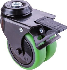 BS Apparatedoppelrolle aus Kunststoff in Schwarz und Grün (B821.A85.075.04) - Bild 1