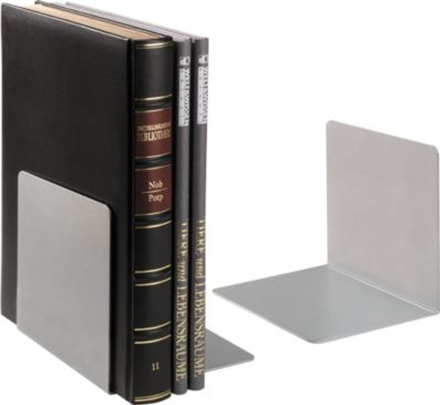 MAUL Buchstützen aus Metall in L-Form, grau - Bild 2