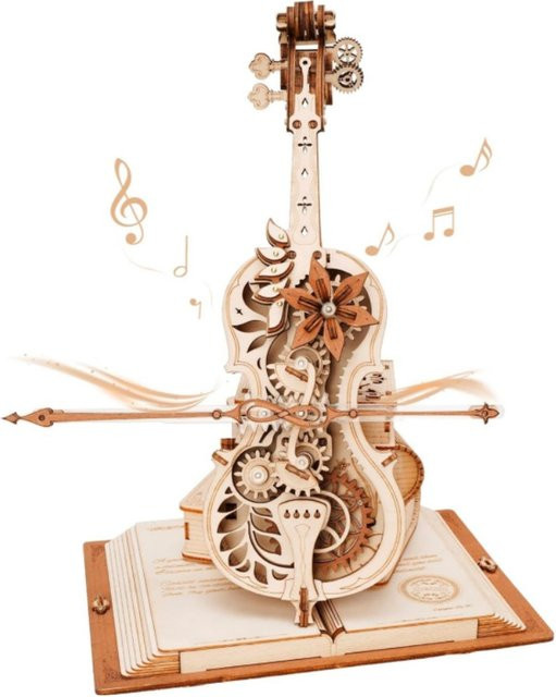 Robotime ROKR 3D Holzpuzzle, Magisches Cello, Mechanisches Musikinstrument - Bild 1