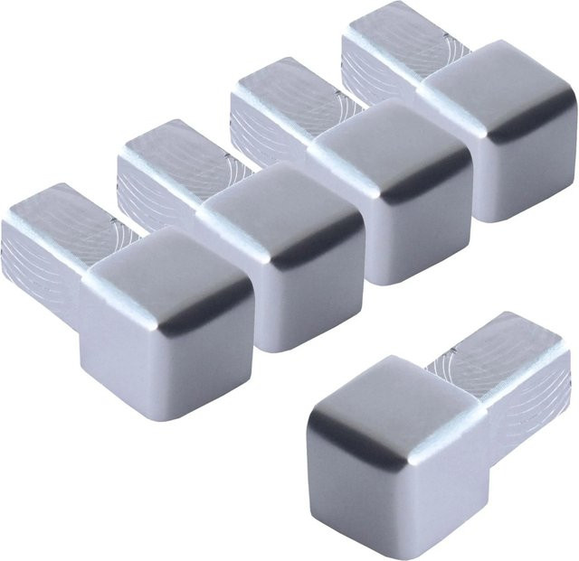 Dalsys Endstück für Quadratprofil 5 x 8 mm aus Aluminium in Chrome Glänzend - Bild 1