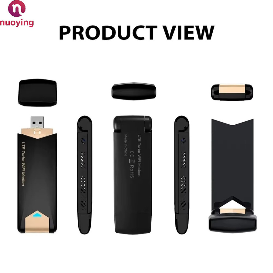 UF909 4G LTE USB WLAN Modem mit 150Mbps Hochgeschwindigkeits-Netzwerk als tragbarer Plug-and-Play Hotspot und Mini Wireless Auto-Dongle - Bild 4