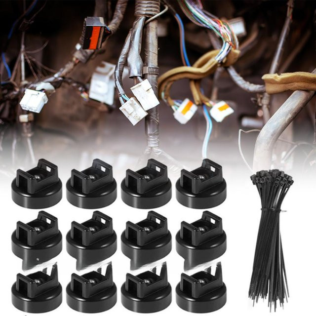 Magnetische Kabelbinder Set zur Kabelorganisation in Schwarz für dein Kabelmanagement - Bild 1