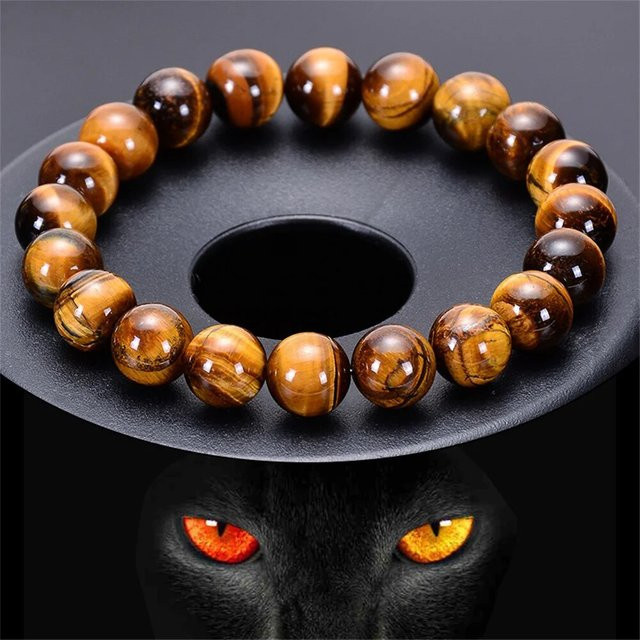 Kirykle Armband, Tigerauge, Perlen, Unisex - Bild 1