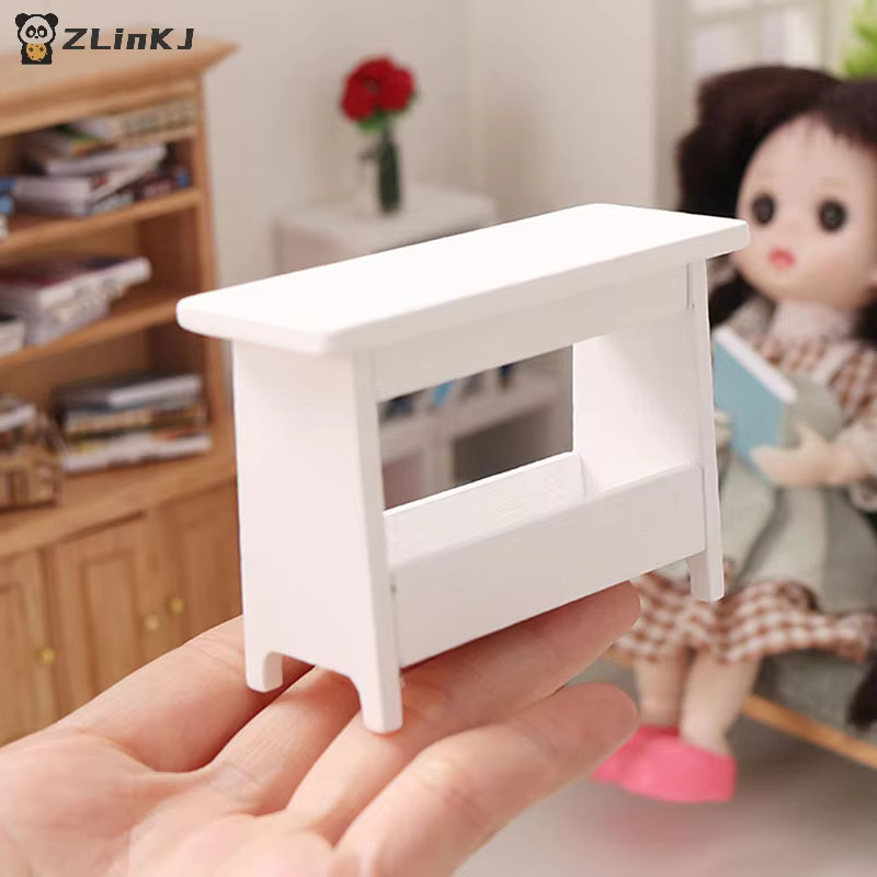 MYPANDA Miniatur Möbel Set für Puppenhaus im Maßstab 1:12 in Weiß - Bild 2
