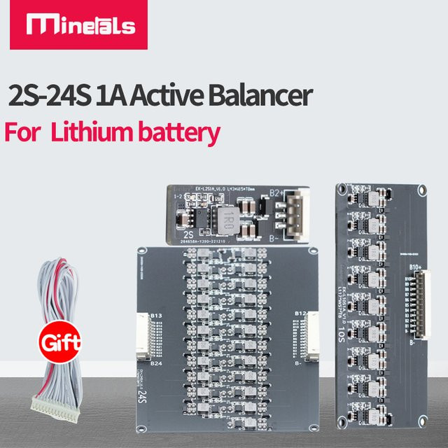 Active Balancer 1A für LiPo LFP4 LTO Akkus, kompatibel mit 2S bis 24S Zellen - Bild 1