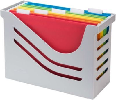 Hängeregisterbox Jalema Re-Solution A4 in Grau inklusive 5 Hängemappen für 15 Mappen - Bild 1