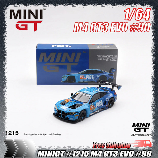 Bburago Minigt M4 Gt3 Nr. 91, Modellauto, 1:64, Blau, Metall - Bild 1