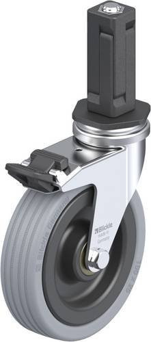 Blickle LRA-VPA 100K-FI-EV03 Lenkrolle mit Feststeller in Schwarz und Grau, Rad-Durchmesser: 100 mm, Tragfähigkeit: 70 kg - Bild 1