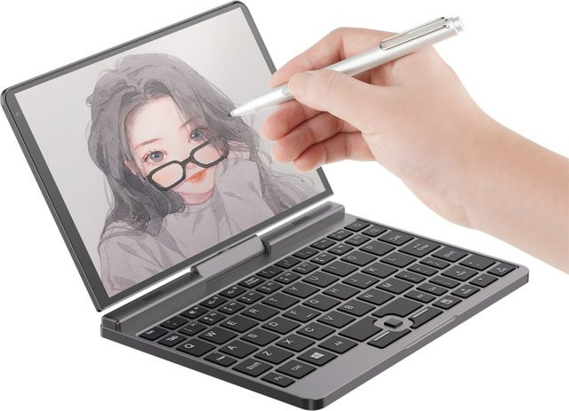 RUGLINE Mini Tragbarer Laptop mit 8 Zoll IPS-Touchscreen, Intel N95 Prozessor, 12GB RAM und Windows 11 Pro - Bild 1