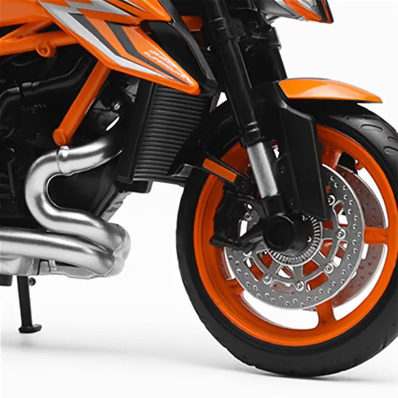 Maisto 1290 Super Duke R, Sportmotorrad-Modell, 1:12, Metall, Grau, Orange - Bild 3