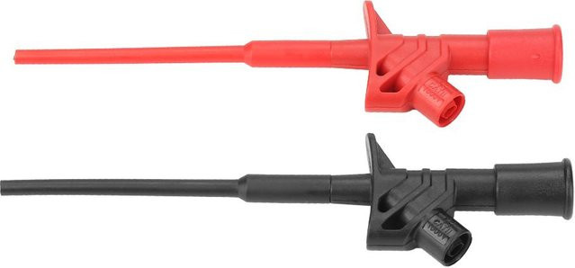 2 Stück P5004 Hochspannungs-Flexible Testsonde Isoliert mit Schnell-Testhakenklemme in Rot - Bild 1