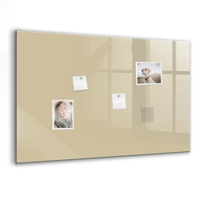 Tulup Glasmagnettafel Beige B: 90 cm, H: 60 cm - Bild 1