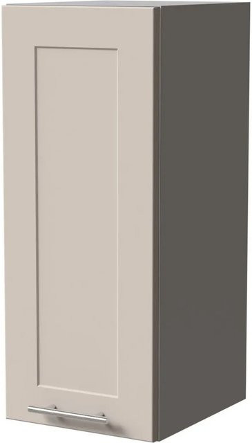 Feldmann-Wohnen Hängeschrank Oslo Küchenschrank Grau Kaschmir Matt B: 30 cm, T: 32,5 cm, H: 72 cm - Bild 1