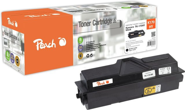 Peach K170 HY Toner XL Schwarz für Kyocera ECOSYS P 2100, P 2135 d und P 2135 dn (wiederaufbereitet) - Bild 1