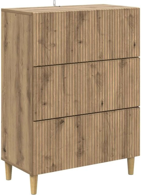 vidaXL Schubladenschrank Artisan-Eiche in Braun, B/T/H: 66 x 34,5 x 90 cm - Bild 1