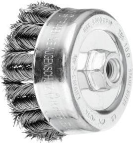 PFERD TOOLS COMBITWIST Topfbürste gezopft TBG Ø 100mm M14 Silber für Winkelschleifer - Bild 1