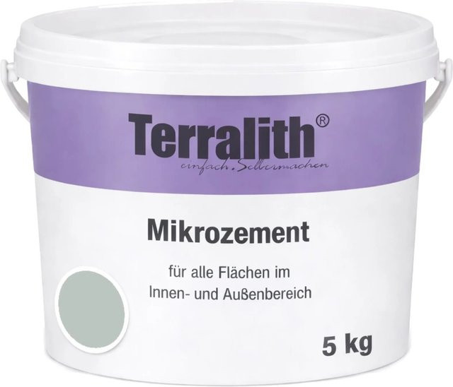 Terralith Mikrozement Fix & Fertig LFN0831 Taubengrau 5kg für 3,5qm - Bild 1