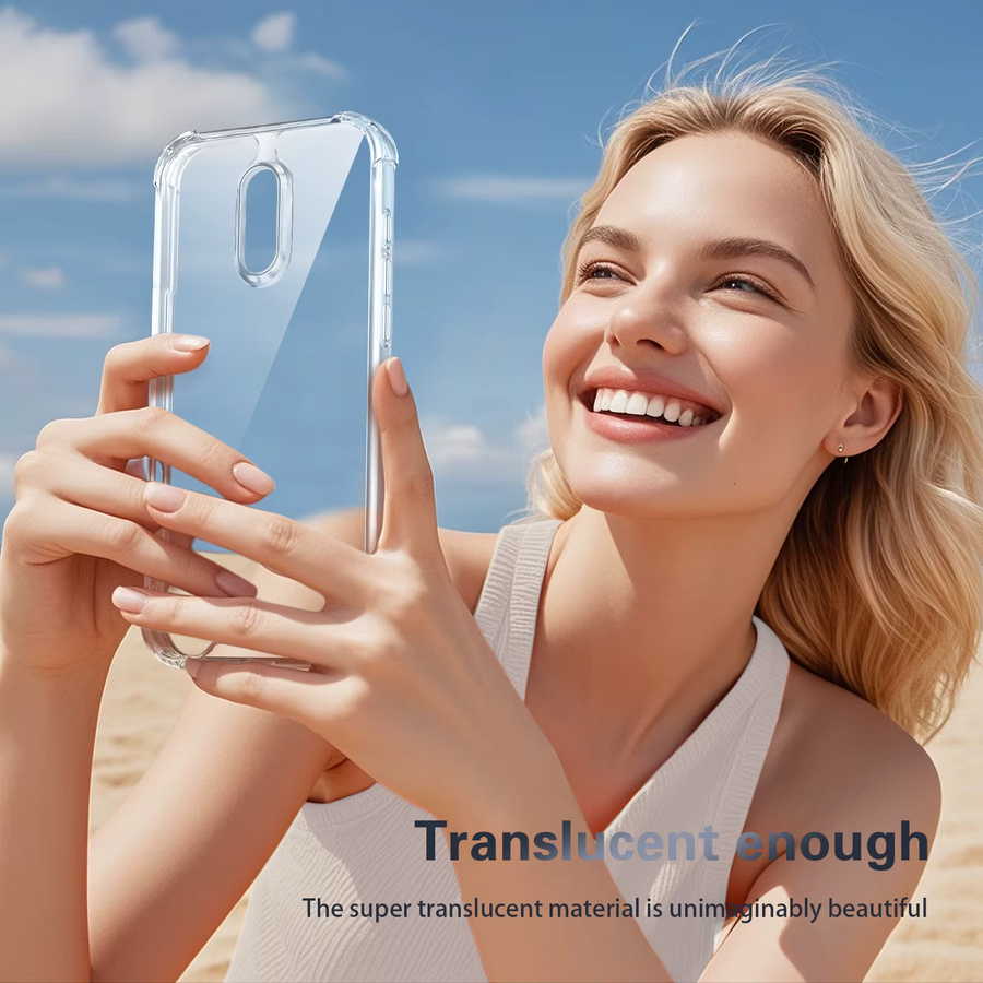 OnePlus 6T Silikon Bumper Handyhülle mit Airbag-Schutz und transparenter Rückseite für Modelle A6010 und A6013 - Bild 3