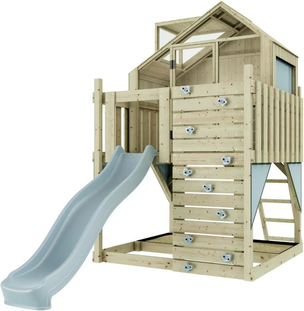 OutdoorToys Stelzenhaus Meteorit in Eisblau aus Holz - Bild 1