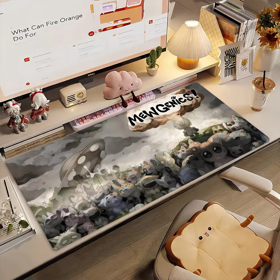 Mewgenics Mauspad für Computer und Laptop, rutschfeste Gummi-Mausmatte für Gamer in Multicolour - Bild 2