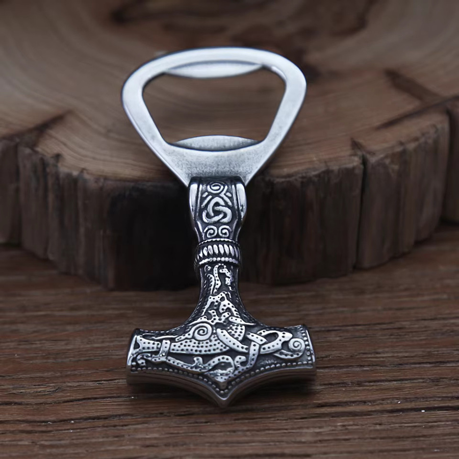owlucky Flaschenöffner Thors Hammer, 316L Edelstahl, Unisex - Bild 2