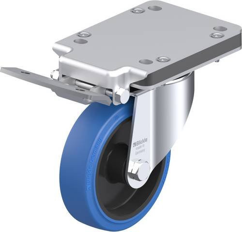 Blickle Lenkrolle LK-POEV 125R-3-IS-SB mit Feststeller, Rad-Durchmesser: 12 cm, Tragfähigkeit: 250 kg - Bild 1