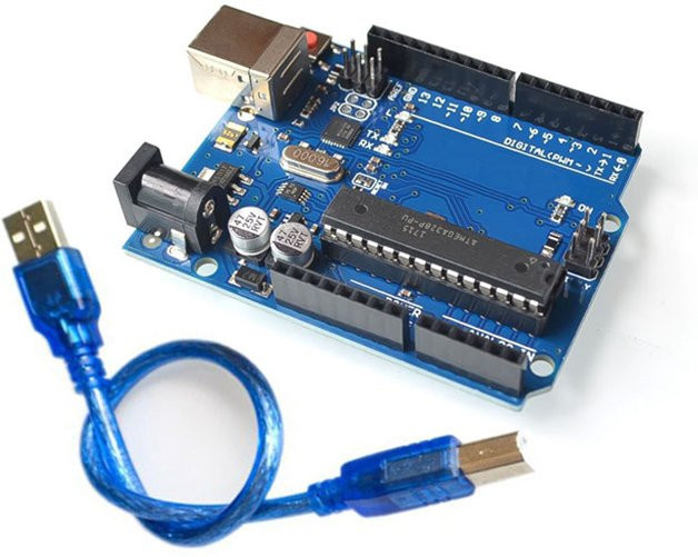 Si Tai&SH Arduino UNO R3 Entwicklungsboard Set mit ATMEGA16U2 und MEGA328P Chip sowie USB-C Kabel in Blau - Bild 1