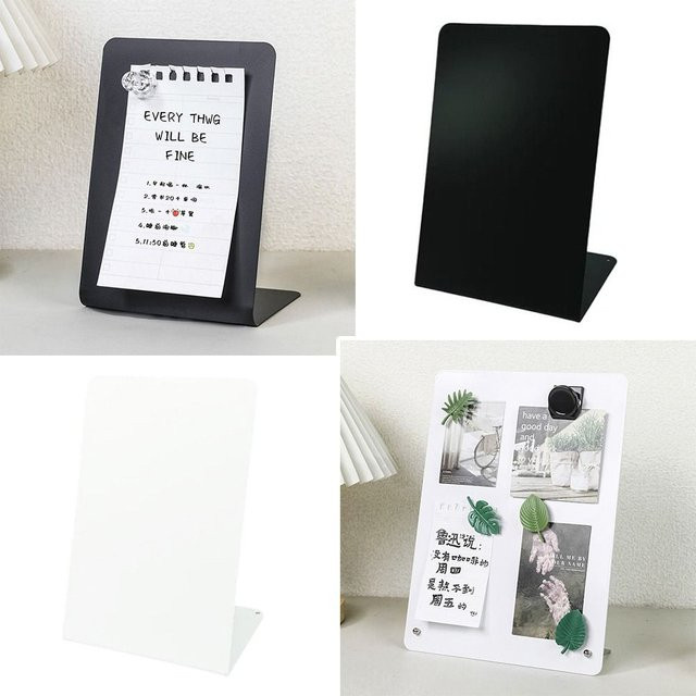 Magnetische Metall-Tafel für den Schreibtisch in Weiß zur Notiz- und Display-Aufbewahrung für Büro und Schule - Bild 1