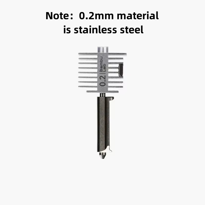 Bambu Lab Original Hotend-Kit A2L für A1 und A1 Mini aus gehärtetem Stahl mit Düsenoptionen 0,2 mm, 0,4 mm, 0,6 mm und 0,8 mm - Bild 2