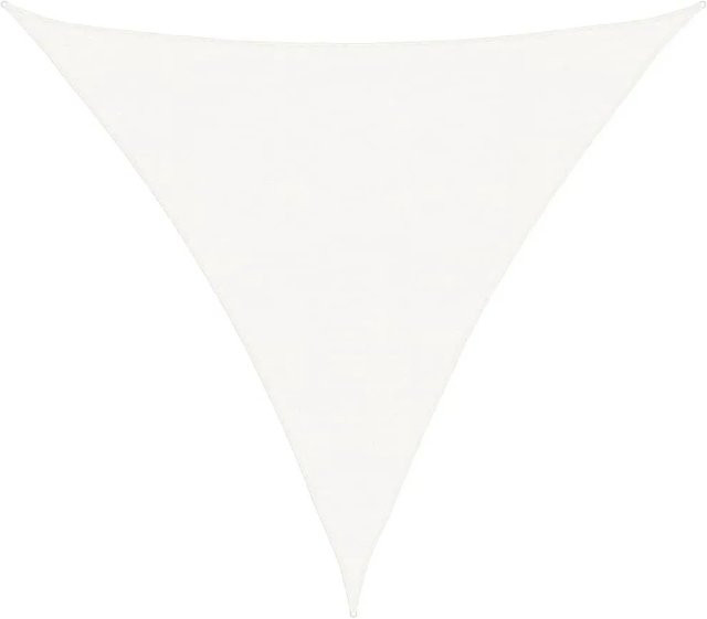 Furnicato Sonnensegel aus HDPE in Weiß, dreieckig, 4 x 4 x 4 m - Bild 1