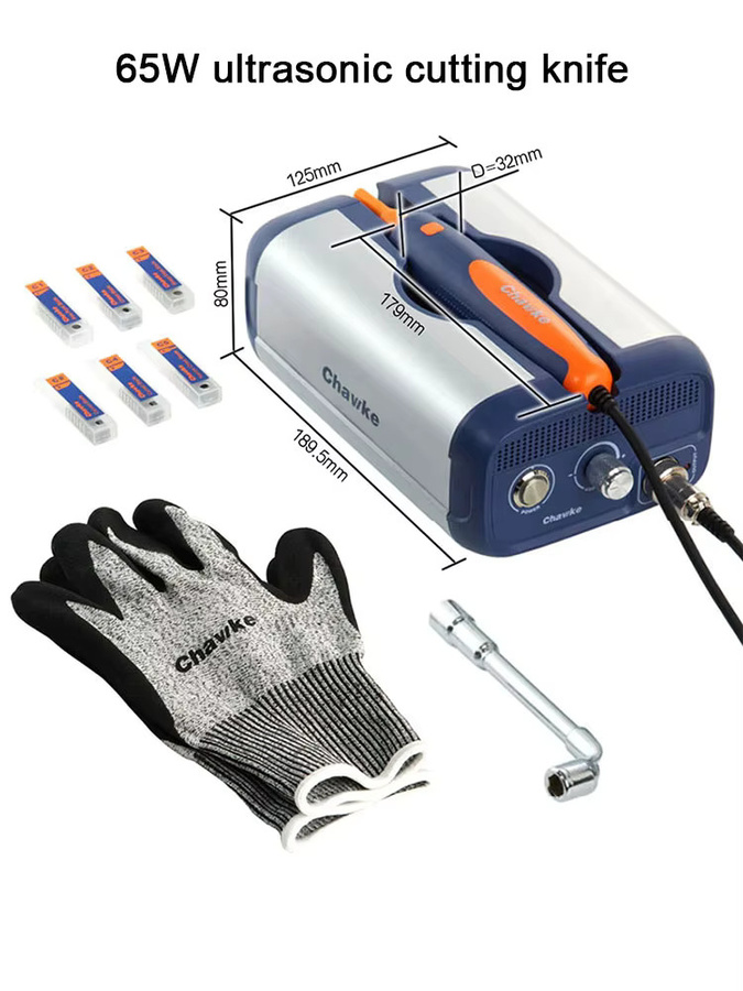 CHAWKE 65W Ultraschall-Schneidmesser mit industrieller Kunststoffdüse als elektrisches Schnitzmesser-Werkzeug - Bild 4